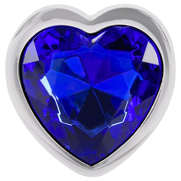 Magic Shiver - metalen buttplug met blauwe steen