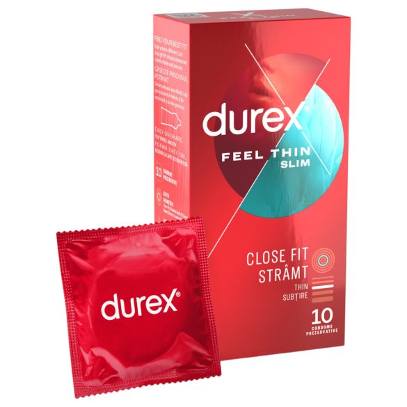 Durex Feel Thin Slim – Natuurlijke Gevoel Condooms (10 stuks)
