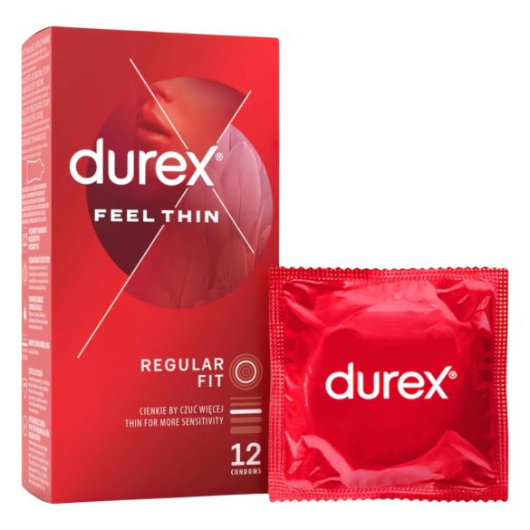 Durex Feel Thin - condooms - extra dun voor natuurlijk gevoel - 2x12 stuks