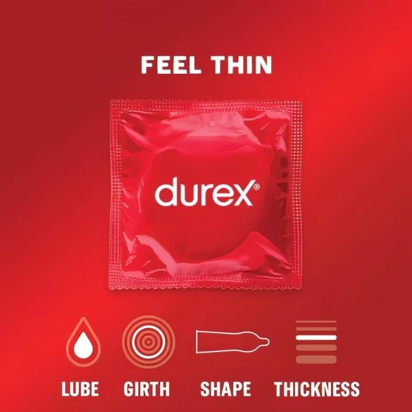 Durex Feel Thin - condooms - extra dun voor natuurlijk gevoel - 2x12 stuks