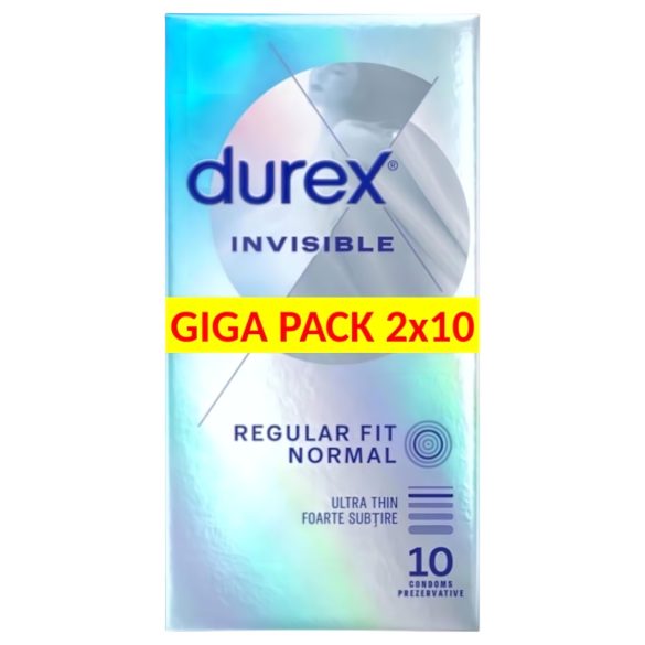 Durex Invisible - ultradunne condooms - regular fit - 2 x 10 stuks