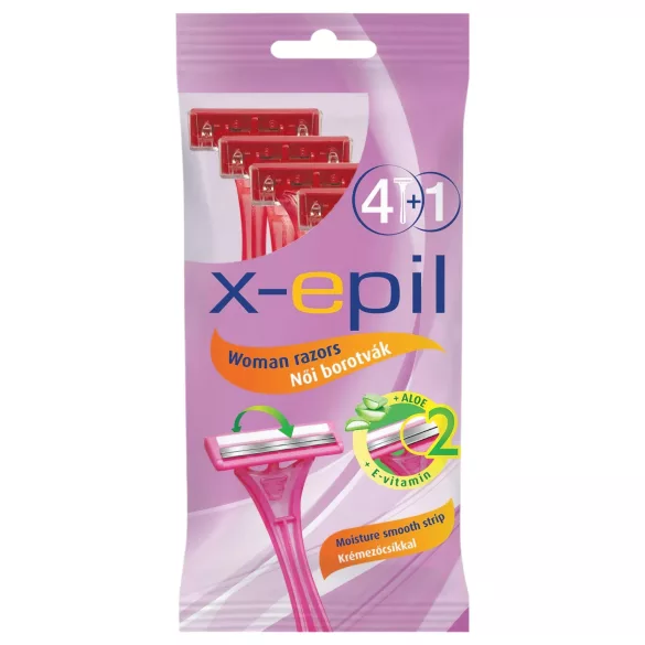 X-Epil - wegwerp scheermesjes voor vrouwen - 2 messen - 5 stuks