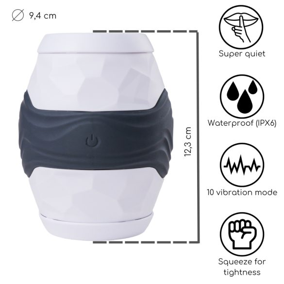 Desirel Grip Master - masturbator met sterke grip - siliconen - grijs