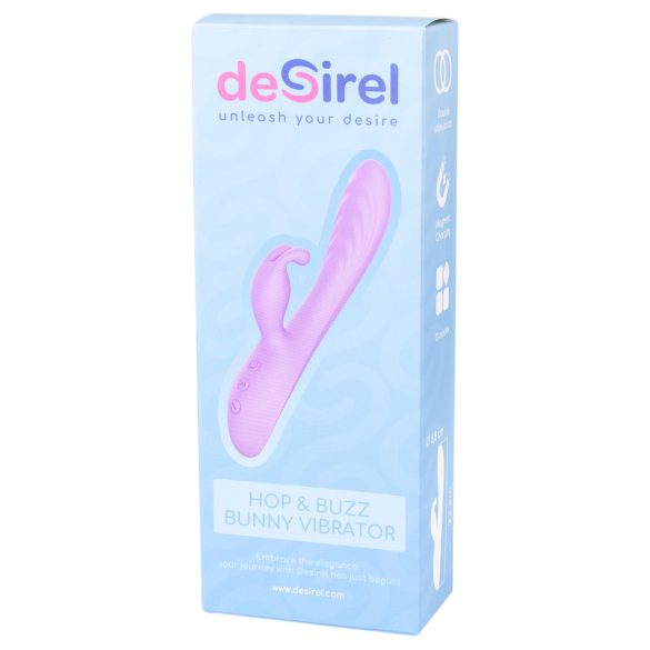 Desirel Hop & Buzz Bunny - vibrator met clitorisstimulator - paashaasje - paars