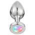 Desirel GlowPlug - anaal plug met verlichting - klein - zilver