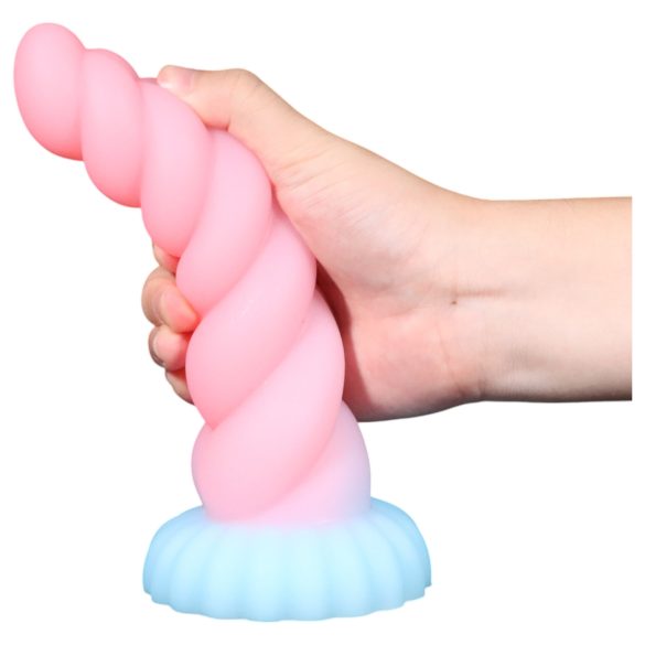 OgazR - 22cm oplichtende eenhoorn dildo (regenboog)