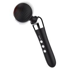 Gebogen oplaadbare massager vibrator (zwart)