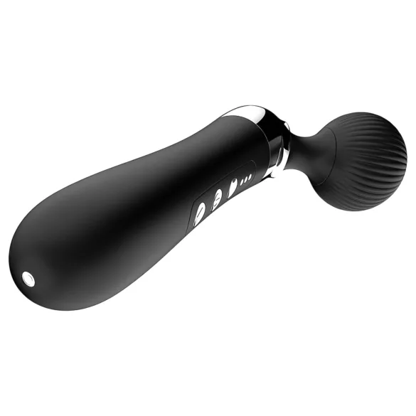 Gebogen - massagevibrator - oplaadbaar - zwart