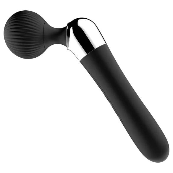 Gebogen - massagevibrator - oplaadbaar - zwart