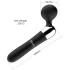 Gebogen - massagevibrator - oplaadbaar - zwart