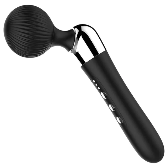 Gebogen - massagevibrator - oplaadbaar - zwart