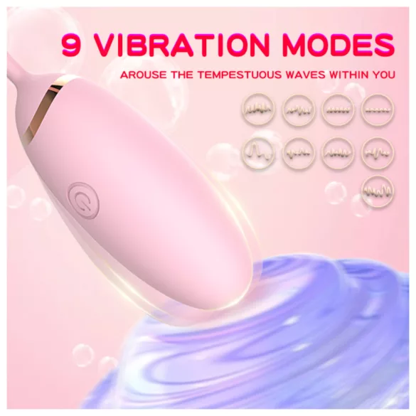 Funny Me - draagbaar app-gestuurd vibratie-ei (roze)
