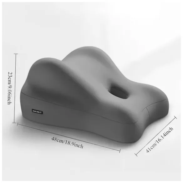 Desirel Magic Pillow - Traagschuim kussen met dildo‑houder (grijs)