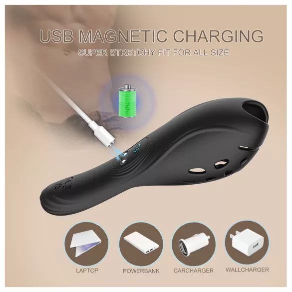 Biu-Biu - penis vibrator - zwart