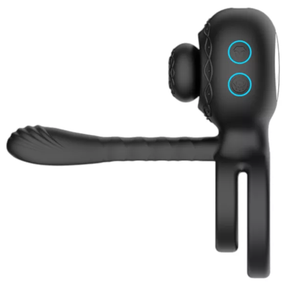 Biu-Biu - penisring en partner vibrator - zwart