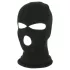 Balaclava - gebreide orale masker - 3 openingen - zwart