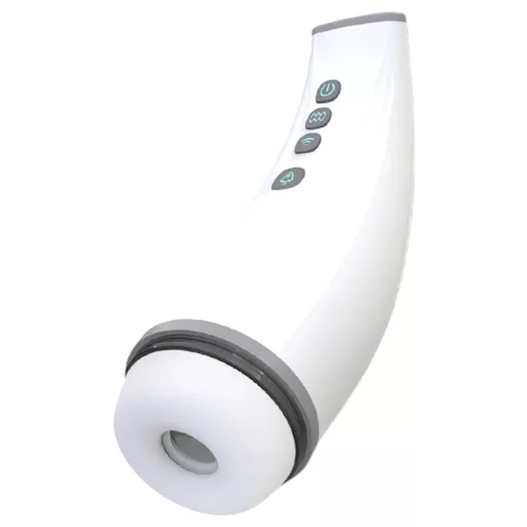Lonely - automatische masturbator met zuigen en verwarmen - wit