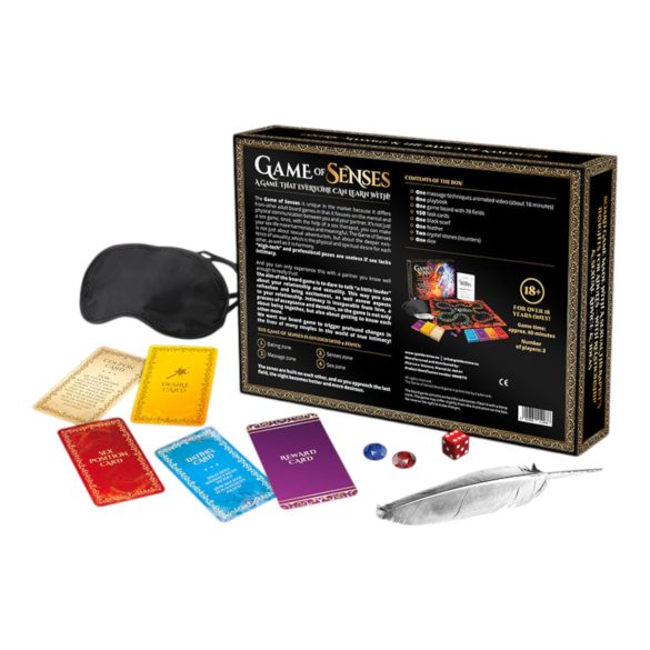 Zintuigenspel - erotisch gezelschapsspel - Engels