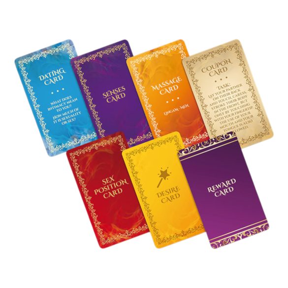 Zintuigenspel - erotisch gezelschapsspel - Engels