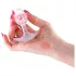 NS Novelties - buttplug transparant - klein - roze