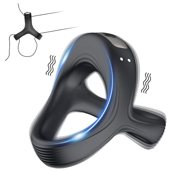 AlvUp - vibrerende penis- en ballenring - siliconen - zwart