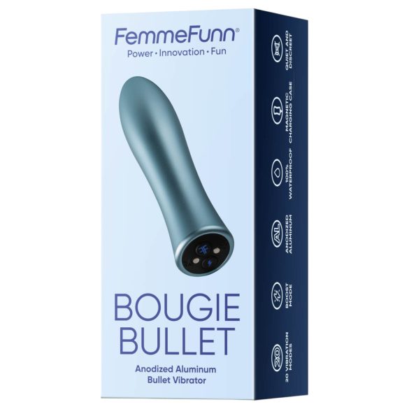 FemmeFunn Bougie - premium aluminium vibrator (zilver)