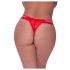 Magic Silk - dubbele bandjes, kanten string (rood)