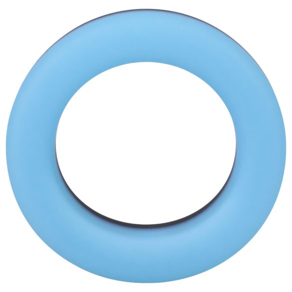 Doc Johnson The Big O - verlicht penisring - blauw