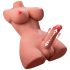 XISE - sekspop torso met vibratie en stootfunctie - realistisch
