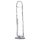 Addiction Crystal - zuignap dildo (transparant) - 20cm
