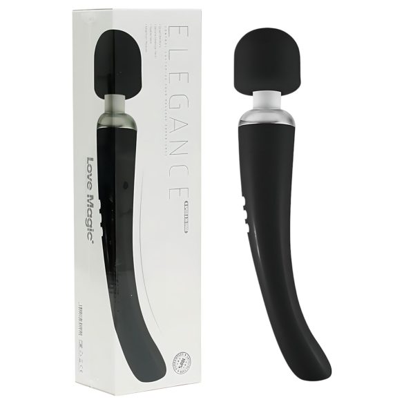 Love Magic Elegance Wand - oplaadbare massagevibrator (zwart)