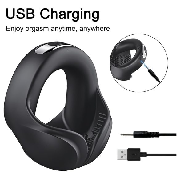 AlvUp - vibrerende penisring - siliconen - zwart