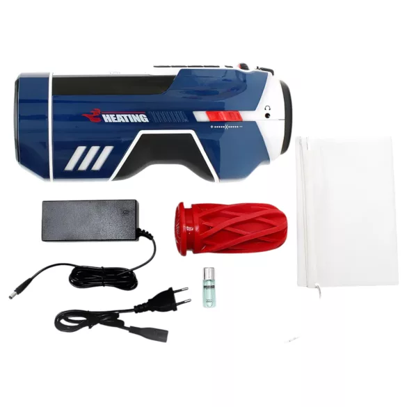 Leten SM Future Pro - elektrische stoot-, klem- en verwarmende masturbator (blauw)