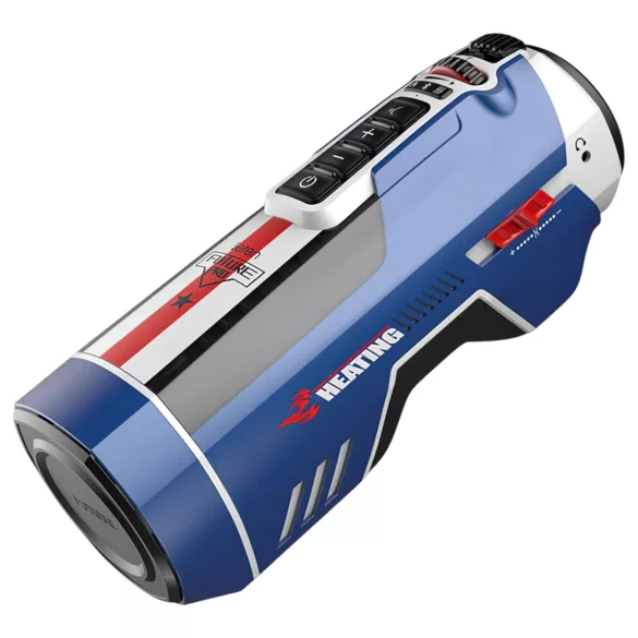 Leten SM Future Pro - elektrische stoot-, klem- en verwarmende masturbator (blauw)