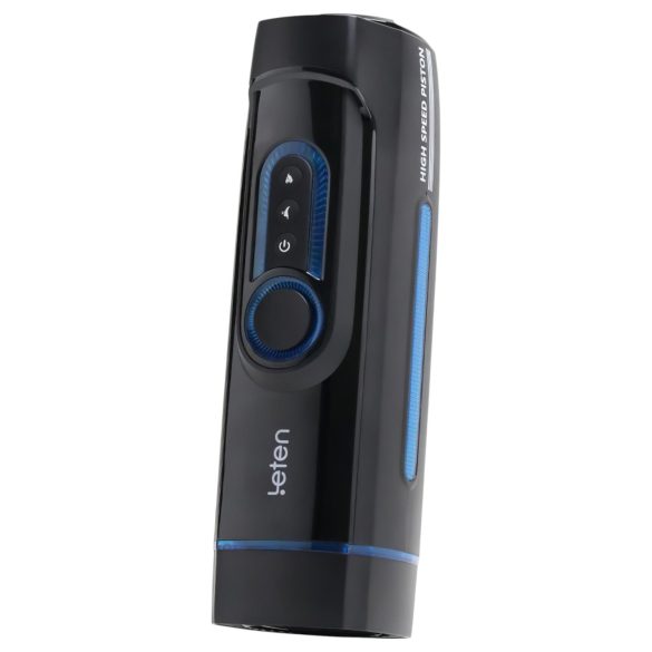 Leten SM320 - kreunende, stotende, verwarmende masturbator (zwart)