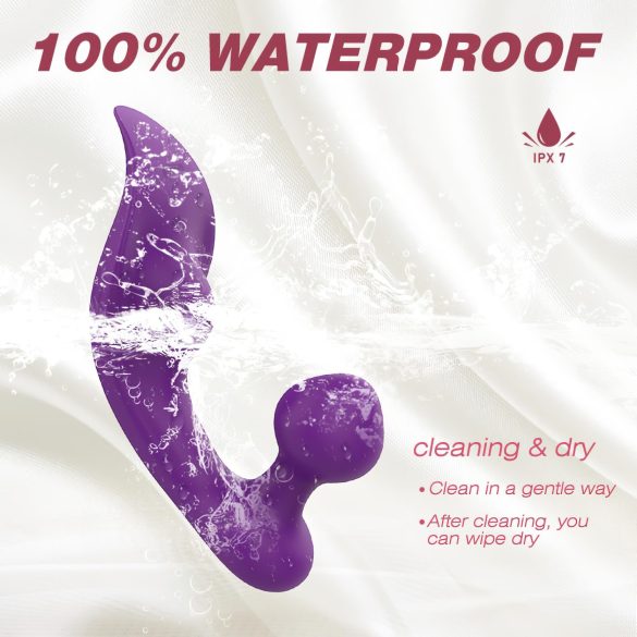 Sex HD Chomper - vibrator voor clitoris en anus - waterdicht - paars