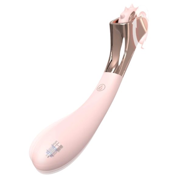 Sex HD - oplaadbare, waterdichte vibrator en stimulerend wiel (roze)
