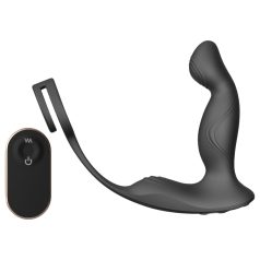 Sex HD Virgil - penis- en balring prostaat vibrator (zwart)