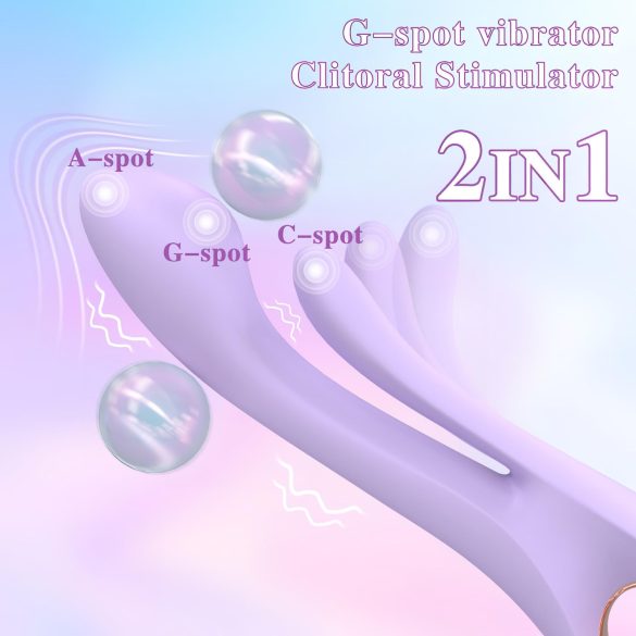 Sex HD Kaethe - rabbit vibrator - clitorisstimulator - siliconen - paars