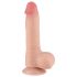 Lovetoy Sliding-Skin - dildo met ballen - realistisch dubbel laag - 20cm