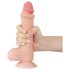 Lovetoy Sliding-Skin - dildo met ballen - realistisch dubbel laag - 20cm