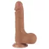 Lovetoy Sliding-Skin - dildo met balzak - realistisch dubbel laag