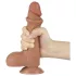 Lovetoy Sliding-Skin - dildo met balzak - realistisch dubbel laag