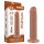 Lovetoy Sliding-Skin - dildo met zuignap - dubbel laags - 20cm - huidskleur