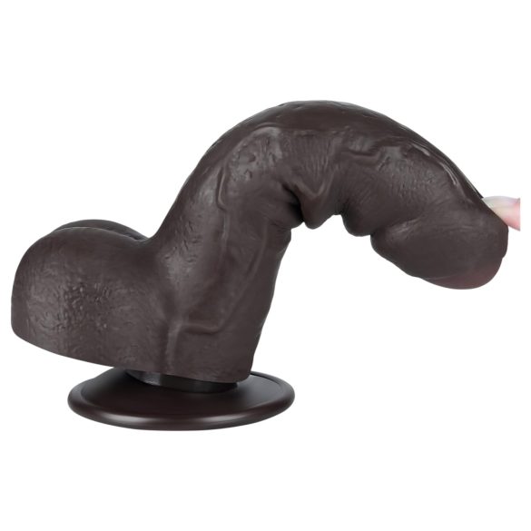Lovetoy Sliding-Skin - realistische dildo met ballen - dubbel laag