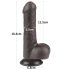 Lovetoy Sliding-Skin - realistische dildo met ballen - dubbel laag