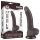 Lovetoy Sliding-Skin - dubbelgelaagde zuignap dildo - 19,5cm (bruin)