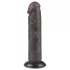 Lovetoy Sliding-Skin - dildo met zuignap - realistisch dubbel-laags - 20cm bruin
