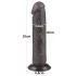 Lovetoy Sliding-Skin - dildo met zuignap - realistisch dubbel-laags - 20cm bruin