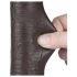Lovetoy Sliding-Skin - dildo met zuignap - dubbele laag - 20,8 cm - bruin
